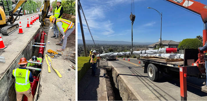 AMERICAN Earthquake Joint System, AMERICAN Ductile Iron Pipe earthquake system installation in Seattle, Washington.